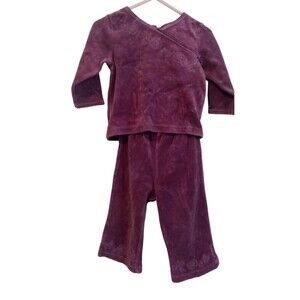 Carters‎ baby girl purple velvet making set